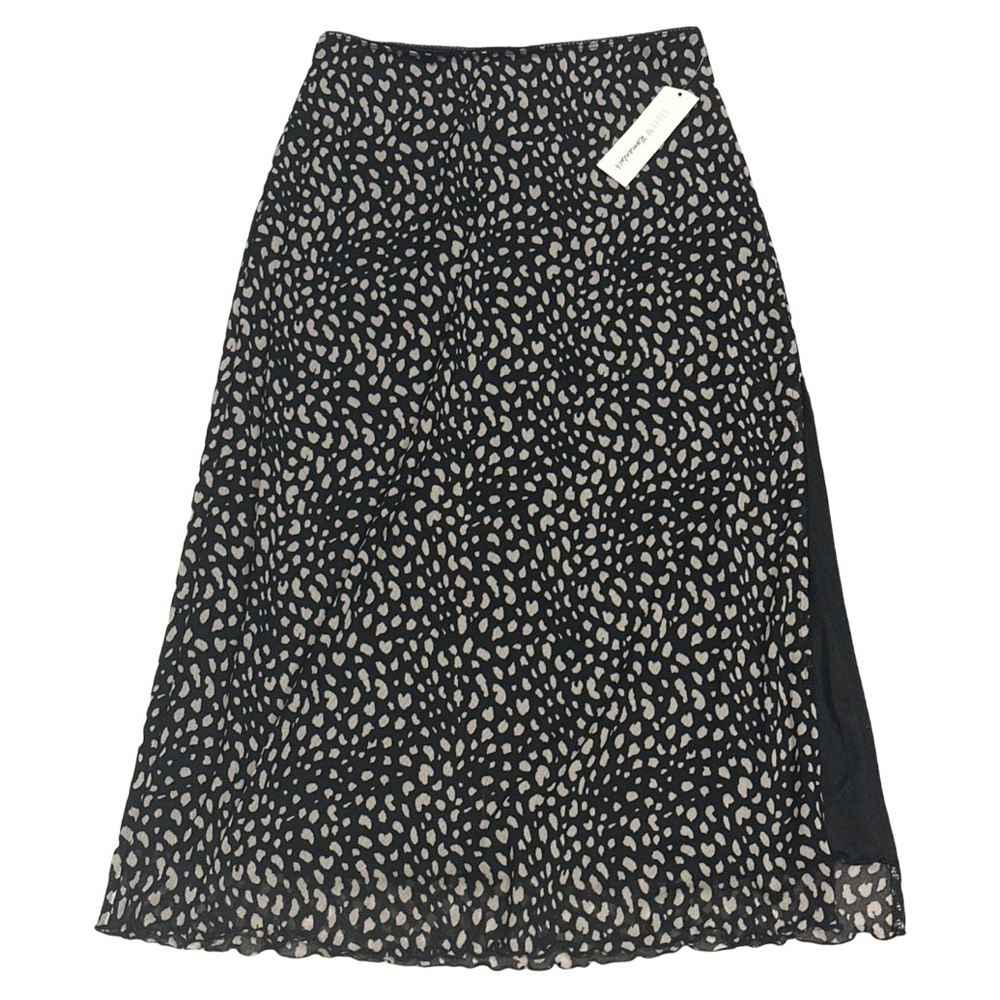 URBAN ROMANTICS midi cheetah print skirt with slit, BNWT. size small.